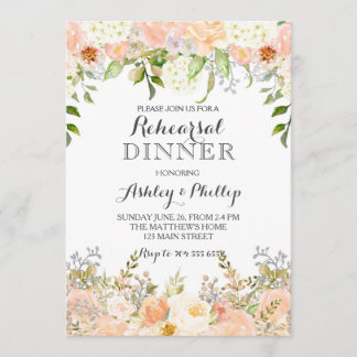 モモのアジサイのブライダルシャワーの招待 招待状