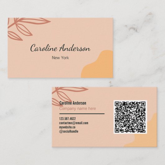 モモのアーストーン 名刺 (正面/裏面)