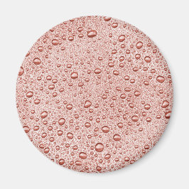 モモのオレンジ水滴 マグネット