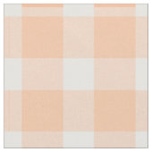 モモのギンガム ファブリック (クローズアップ)