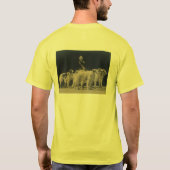 モモのクラッシュのボルゾイのティー Tシャツ (裏面)