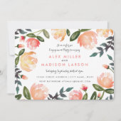 モモのシャクヤクの婚約パーティ 招待状 (正面)