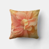 モモのハイビスカスのアメリカ人のMojoのアクセントの枕 クッション (裏面)