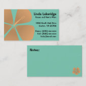 モモのハイビスカスの花のお母さんの接触カード コーリングカード (正面/裏面)