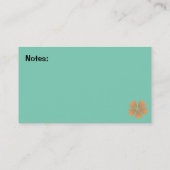 モモのハイビスカスの花のお母さんの接触カード コーリングカード (裏面)