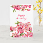 モモのハッピーバースデーカード カード (黄色い花)