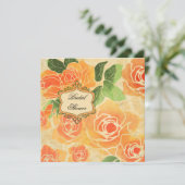 モモのバラのブライダルシャワーの招待状 招待状 (スタンド正面)