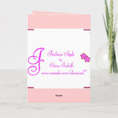 モモのバラの母の日カード カード (裏面)