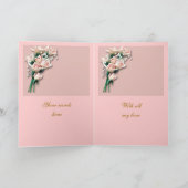 モモのバラの母の日カード カード (内部)