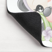 モモのパンダのmousepad マウスパッド (コーナー)