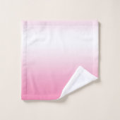 モモのピンクのグラデーションな勾配色のBathタオルセット バスタオルセット (ウォッシュタオル)