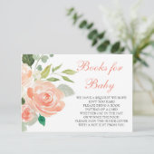 モモのベビーカードのための花のおむつの本 出欠カード (スタンド正面)