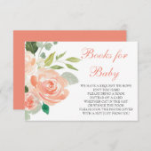 モモのベビーカードのための花のおむつの本 出欠カード (正面/裏面)