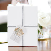 モモのモモの花パーソナライズされたレズ結婚ズ ギフトタグ