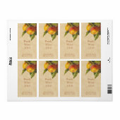 モモのワイン・ボトルのラベル ラベル (フルシート)