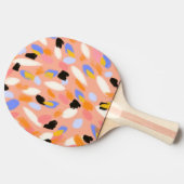 モモの抽象芸術 卓球ラケット (横)