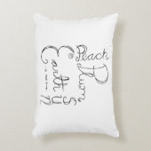 モモの枕 アクセントクッション (正面(垂直))