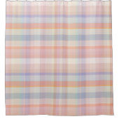 モモの格子縞 シャワーカーテン (正面)