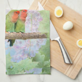 モモの歓喜の台所タオル キッチンタオル (四つ折り)