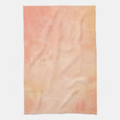 モモの水彩画のデザインの台所タオル キッチンタオル (縦)