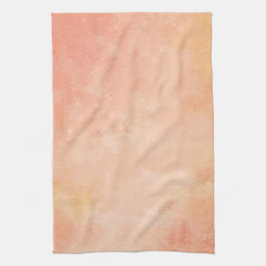 モモの水彩画のデザインの台所タオル キッチンタオル