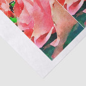 モモの水彩画のバラのボトルのdecoupageの混合メディア 薄葉紙 (詳細)