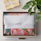 モモの水彩画のバラのボトルのdecoupageの混合メディア 薄葉紙 (ギフト)