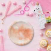 モモの水彩画の雲の抽象芸術 ペーパープレート (パーティー)