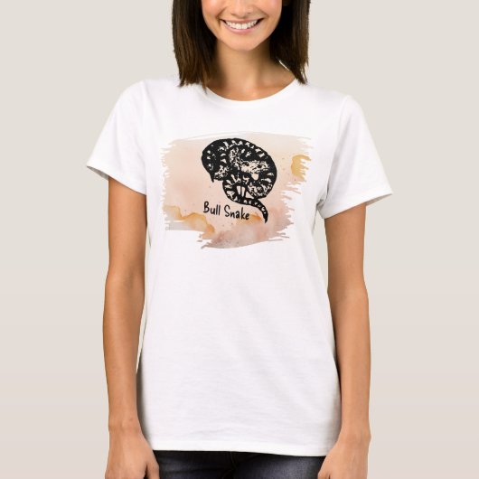 モモの牛のヘビという毒をトランスミュート Tシャツ (正面)