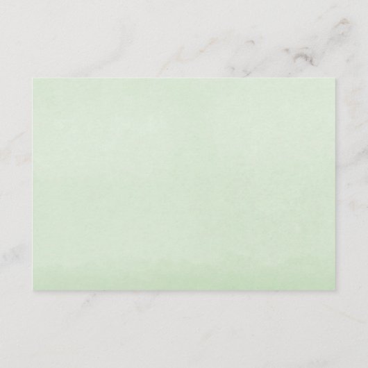 モモの珊瑚の緑の草木の夏の花柄の披露宴 エンクロージャーカード (裏面)