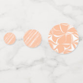 モモの綿毛 カラー 水彩 抽象 パターン コンフェッティ (正面)