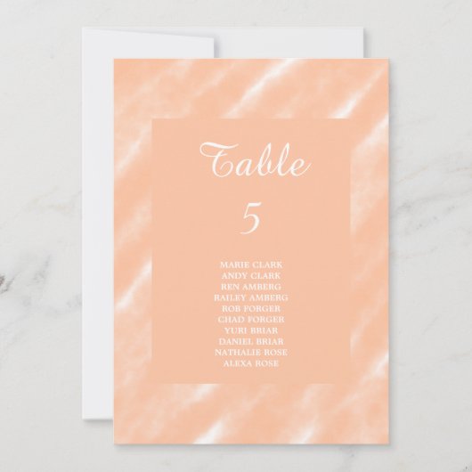 モモの綿毛 カラー 水彩 抽象 パターン 招待状 (正面)