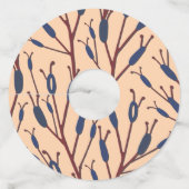 モモの背中に猫のしっぽの畑 ワイングラスタグ (裏面)