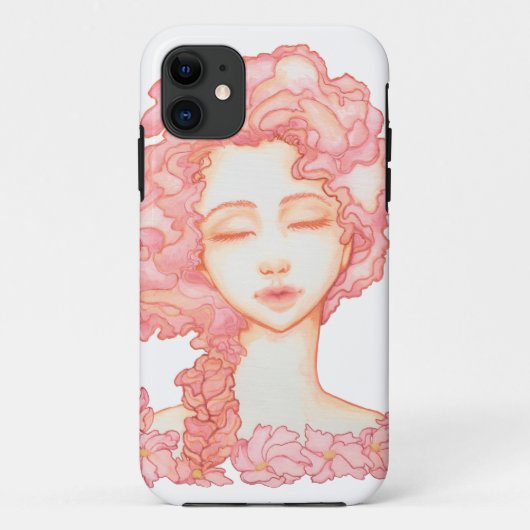 モモの花弁の開花iPhone5Sの場合 Case-Mate iPhoneケース (裏面)