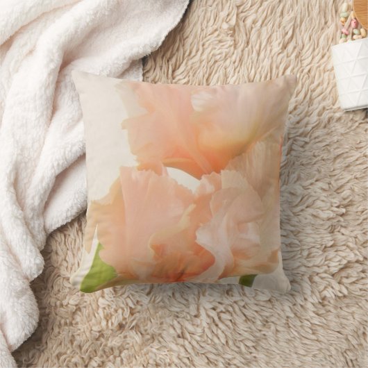 モモの花柄 クッション (ブランケット)