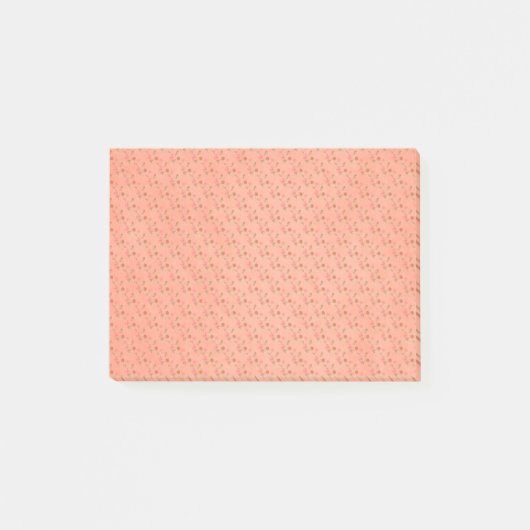 モモの花模様の背景 ポストイット (正面)