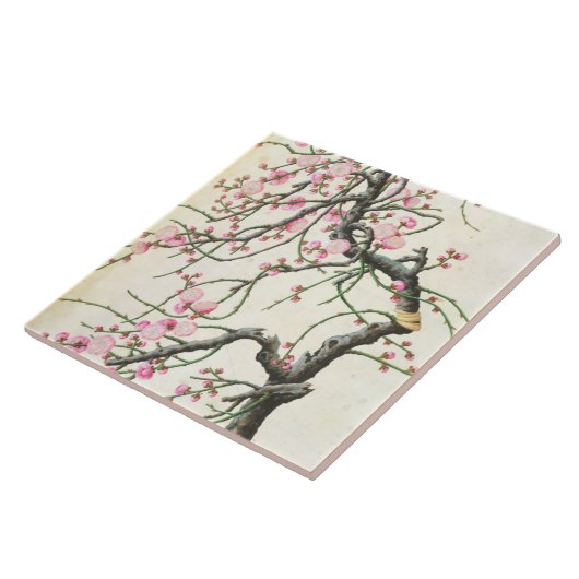 モモの花(紙の色) タイル (側面)