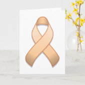 モモの認識度のリボンカード カード (黄色い花)