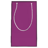 モモの酒　紫　春の季節　無地 スモールペーパーバッグ (正面)
