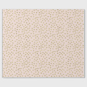 モモの金ゴールドの紙吹雪の点 ラッピングペーパー (フラット)