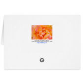 モモの黄色いピンクのブレンドのばら色の花の写真 (裏面横)