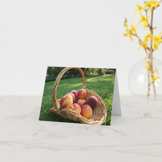 モモのnotecard カード (黄色い花)