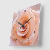 モモは上がりました スクエア壁時計 (傾斜)