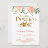 モモは私達の小さいカボチャ1匹の招待状を回しています 招待状 (正面)