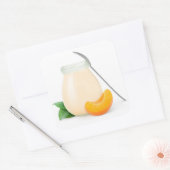 モモまたはアンプリコットヨーグルト スクエアシール (封筒)