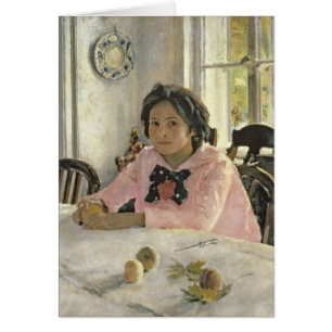 モモを持つ女の子、1887年