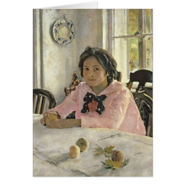 モモを持つ女の子、1887年 (正面)