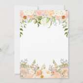 モモアジャクシャワーの招待状 招待状 (裏面)