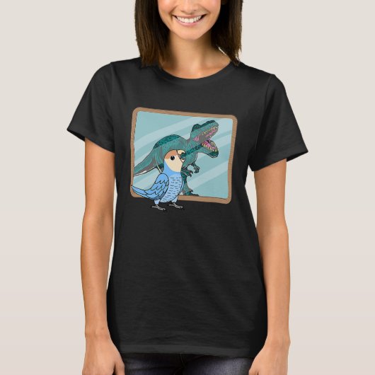 モモイロインコのParrot & Rex Reflection I Tシャツ (正面)