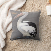 モモイロペリカンの枕 クッション (ブランケット)